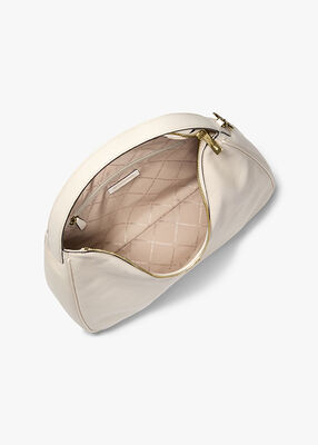 michael kors nayla medium pebbled leather shoulder bag