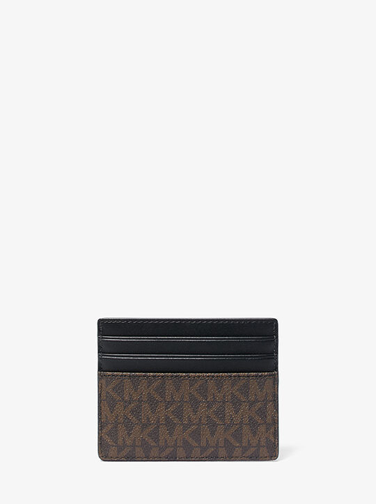 michael kors greyson logo tall card case