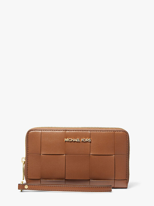 حقيبة يد منسوجة كبيرة للهواتف الذكية michael kors حقيبة يد منسوجة كبيرة للهواتف الذكية