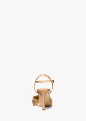 michael kors حذاء أمارا الجلدي متوسط   الارتفاع