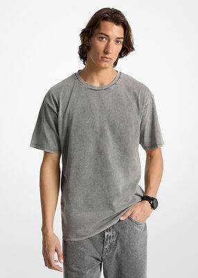 michael kors garment wash cotton jersey t shirt