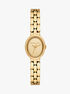 michael kors petite maude gold tone watch