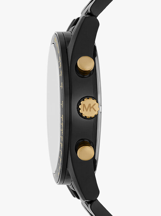 Oversized Accelerator Black-Tone Watch