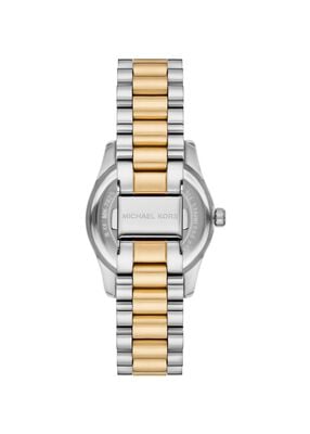 michael kors mini lexington pav  two tone watch