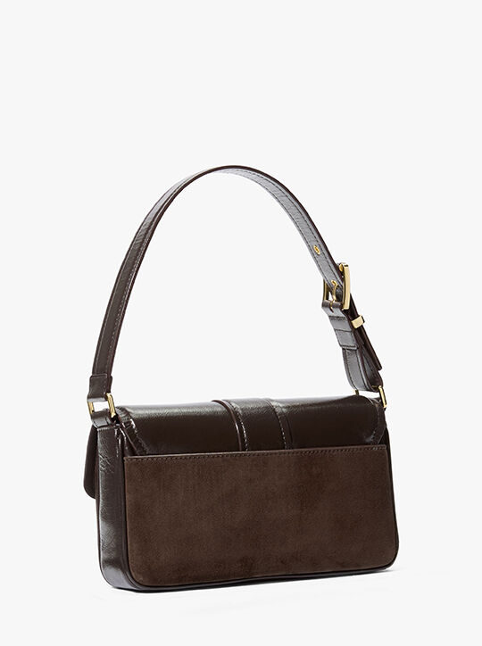 حقيبة كتف كولبي من الجلد المتشقق متوسطة الحجم michael kors حقيبة كتف كولبي من الجلد المتشقق متوسطة الحجم