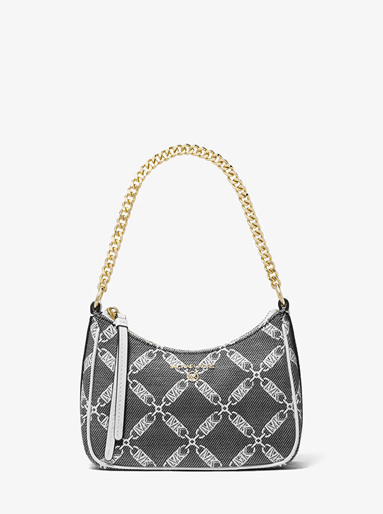 حقيبة جيت سيت صغيرة بشعار الماركة جاركة michael kors حقيبة جيت سيت صغيرة بشعار الماركة جاركة