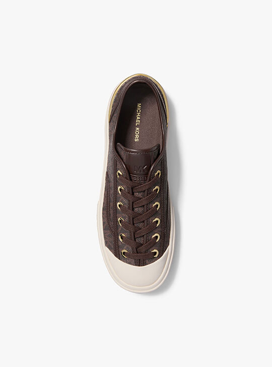 Jude Signature Logo Sneaker, BROWN | Michael Kors KSA