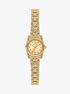 michael kors lexington pav  gold tone watch