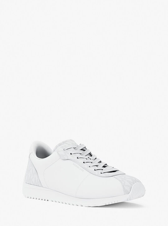 michael kors rhodes leather trainer
