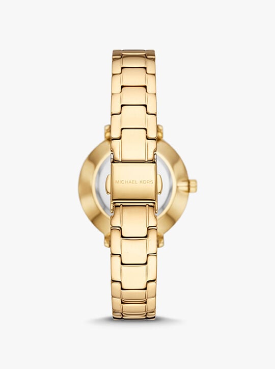 michael kors طقم هدايا من ساعة ومجوهرات بايبر النسائية