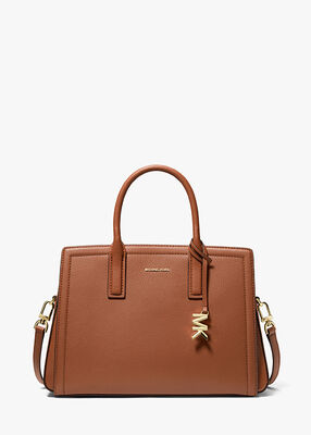 michael kors laila medium leather satchel