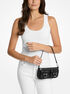 michael kors zoe small signature logo pochette
