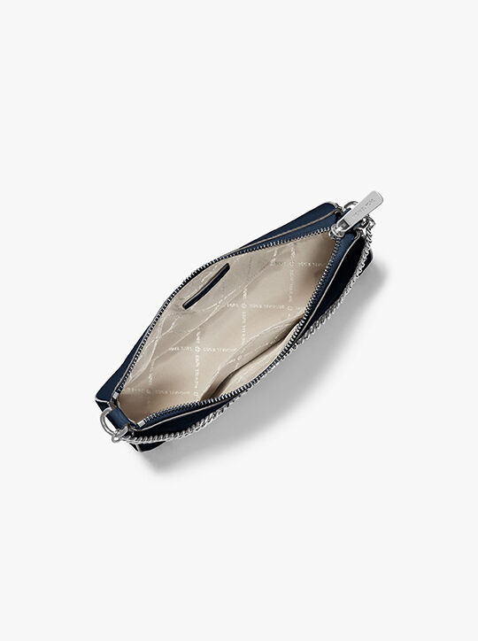 michael kors حقيبة كروس جيت سيت من جلد سافيانو متوسطة الحجم