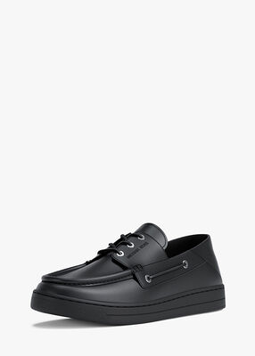 michael kors aiden leather boat shoes