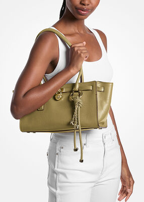 michael kors hamilton moderne small leather satchel