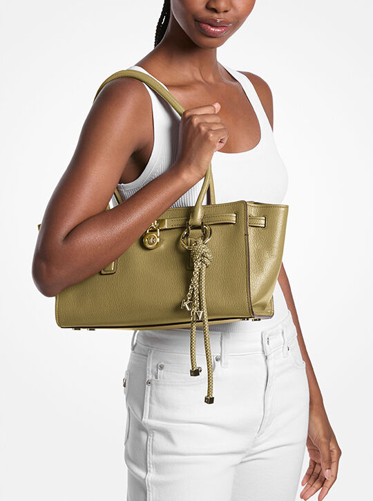 michael kors hamilton moderne small leather satchel