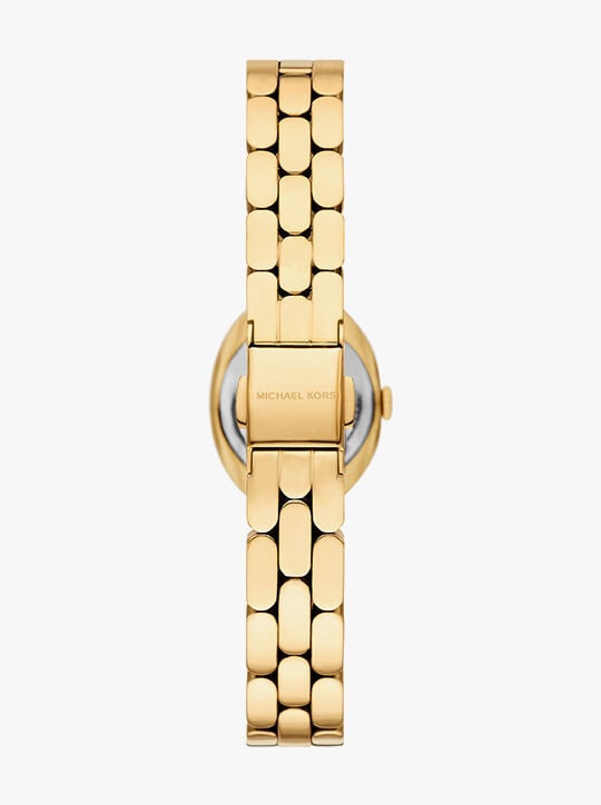 michael kors petite maude gold tone watch