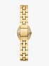 michael kors petite maude gold tone watch