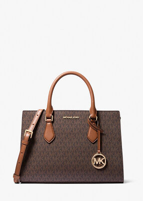 michael kors sheila medium logo satchel