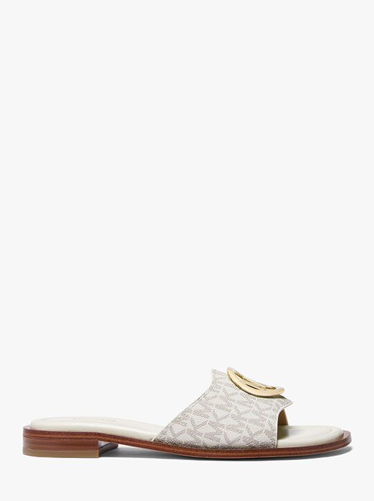 صندل هانا بشعار الماركة michael kors صندل هانا بشعار الماركة