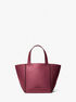 michael kors jordi small leather tote bag