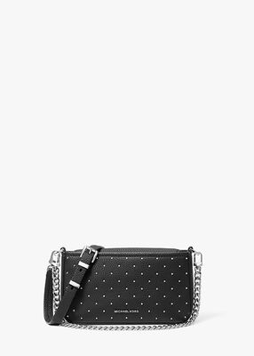 michael kors bryant small studded leather convertible pochette
