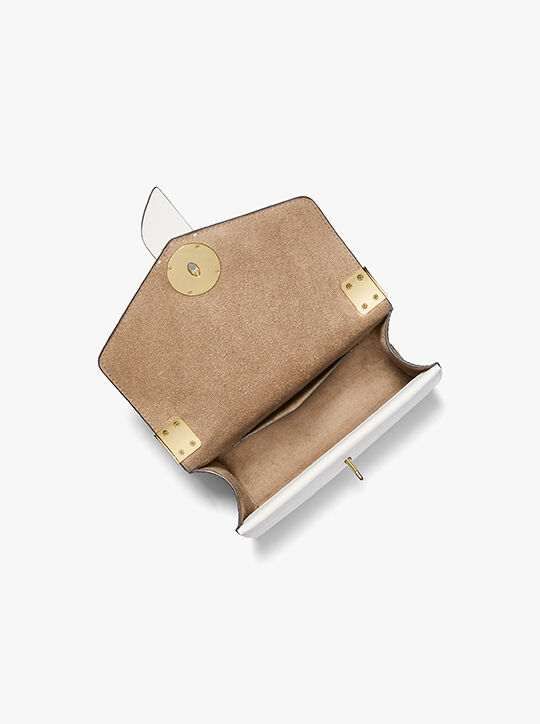 michael kors حقيبة كروس غرينتش صغيرة ملونة من جلد سافيانو