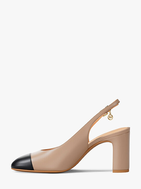 michael kors piper flex leather slingback pump