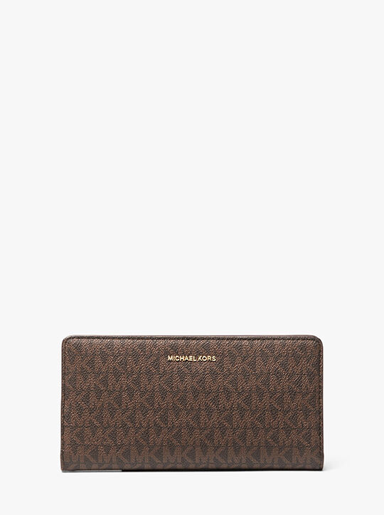 michael kors bryant large signature logo snap front wallet