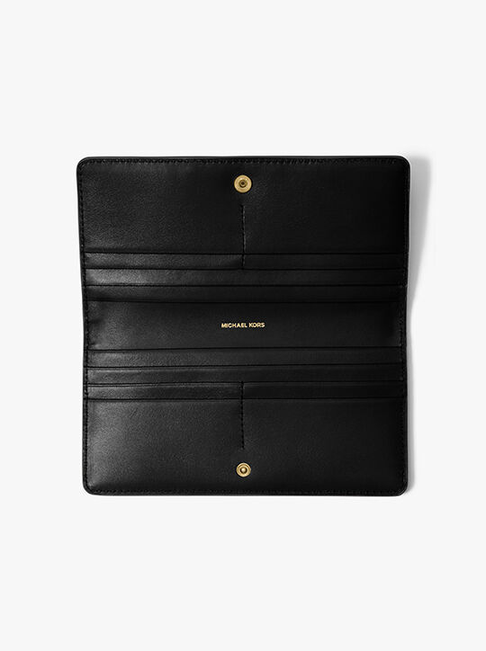 Bryant Large Pebbled Leather Snap-Front Wallet michael kors bryant large pebbled leather snap front wallet