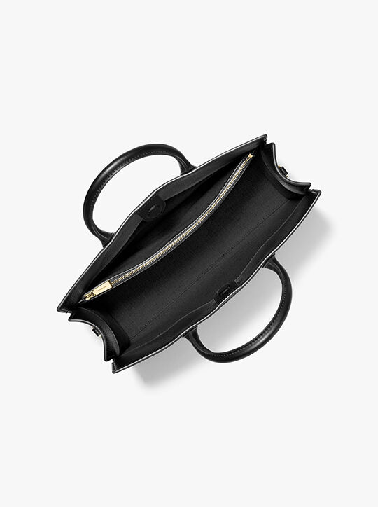 michael kors scarlett medium leather satchel