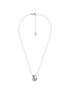 michael kors logo and cubic zirconia necklace