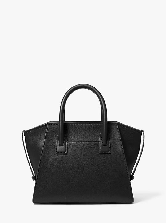 Avril Small Leather Top-Zip Satchel, BLACK | Michael Kors KSA