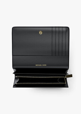 michael kors محفظة جيت سيت كبيرة من الجلد المحبب