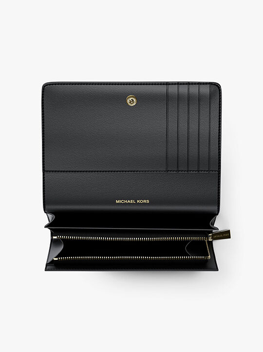 Jet Set Large Pebbled Leather Wallet michael kors jet set large pebbled leather wallet