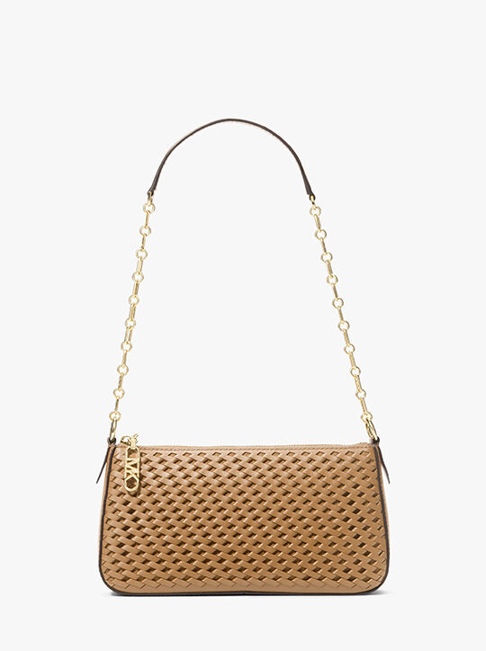 حقيبة صغيرة من الجلد المنسوج متوسطة الحجم من إمباير michael kors حقيبة صغيرة من الجلد المنسوج متوسطة الحجم من إمباير