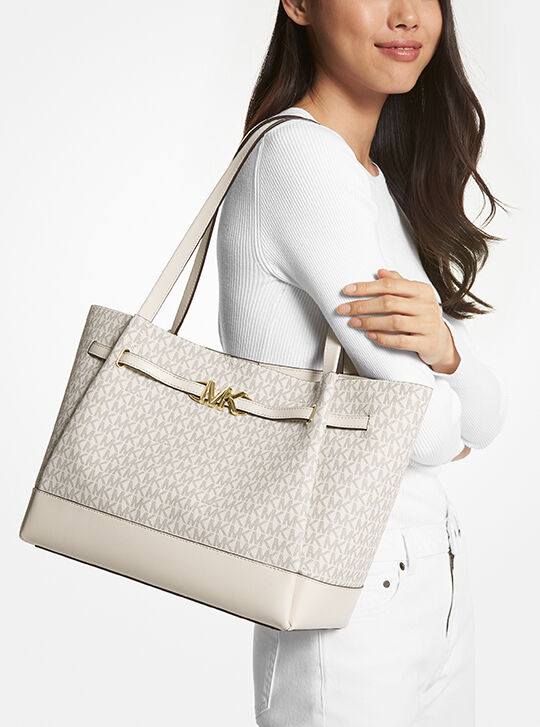 Reed Large Logo Tote Bag, LT CRM MULTI | Michael Kors KSA