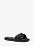 michael kors glitter chain mesh slide sandal