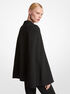 michael kors double crepe sabl  tuxedo cape jacket