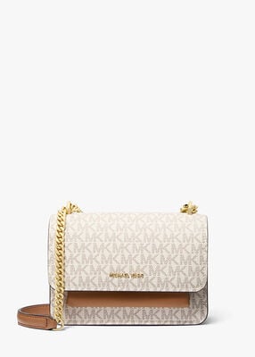 michael kors claire small signature logo crossbody bag