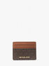 Jet Set Travel Large Logo and Leather Card Case michael kors jet set travel large logo and leather card case