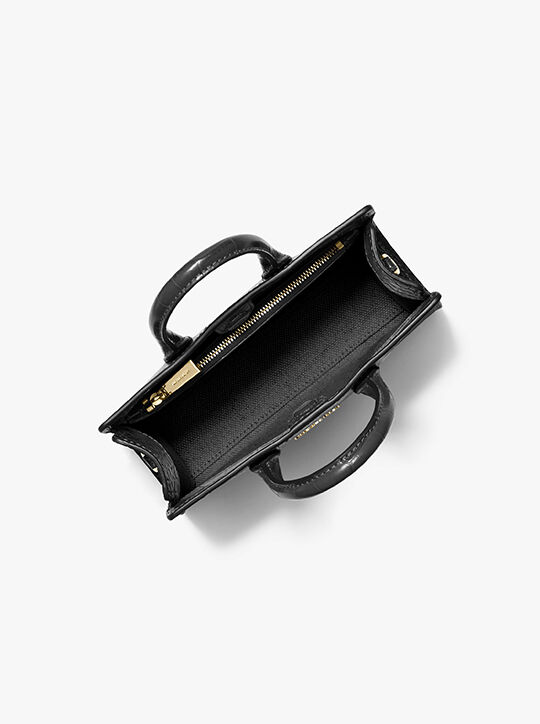 حقيبة كروس سكارليت صغيرة من الجلد المنقوش بنقشة جلد التمساح michael kors حقيبة كروس سكارليت صغيرة من الجلد المنقوش بنقشة جلد التمساح