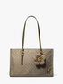 Zadie Medium Printed Logo Tote Bag michael kors zadie medium printed logo tote bag