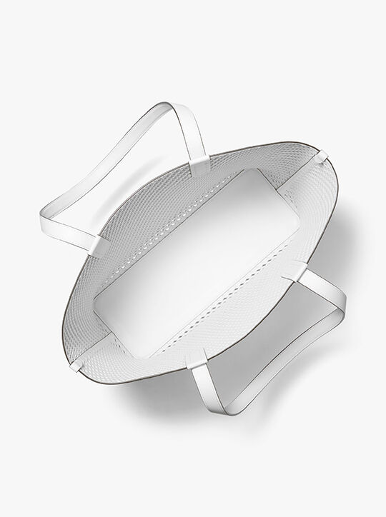 حقيبة إليزا الجلدية المنسوجة الكبيرة جدًا michael kors حقيبة إليزا الجلدية المنسوجة الكبيرة جدًا