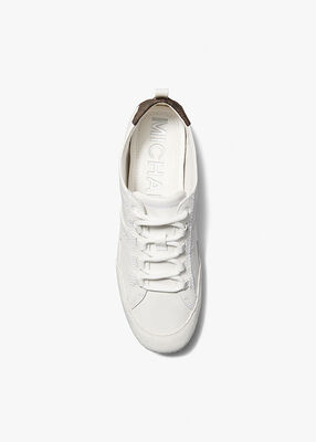 michael kors keely leather trainer