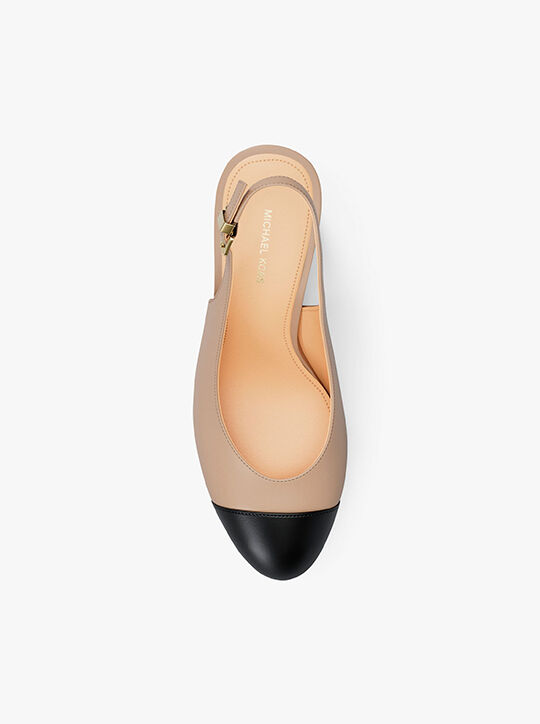 michael kors piper flex leather slingback pump