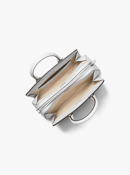 michael kors حقيبة ليلى الصغيرة المصنوعة من الجلد المرصع