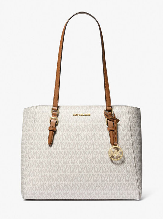 michael kors charlotte large 3 in 1 signature logo tote bag