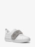 Emmett Embellished Leather Sneaker michael kors emmett embellished leather sneaker