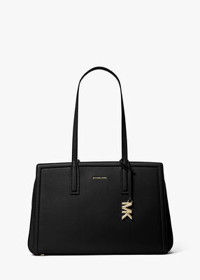 michael kors laila medium leather tote bag